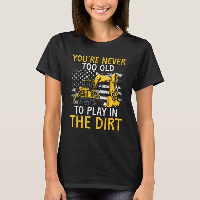 Heavy Equipment Operator Backhoe Operator Men 7 T-Shirt (Front)