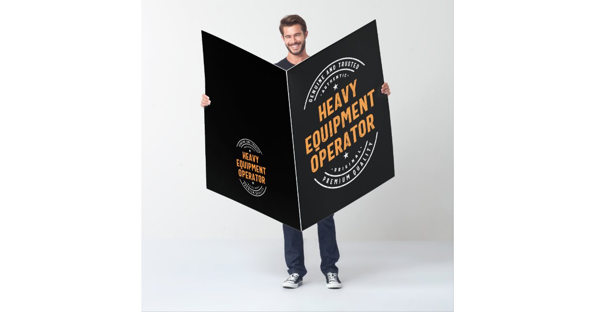 Heavy Equipment Operator Card Zazzle