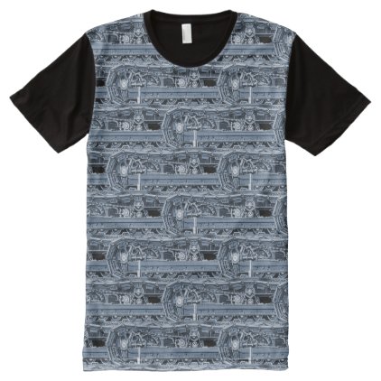 HEAVY EQUIPMENT OPERATOR CRANE OPERATOR TANK TRAC All-Over-Print T-Shirt