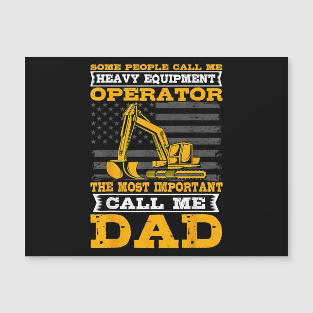 Heavy Equipment Operator Excavator Father's Day Da (Front)