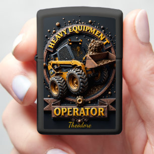 Heavy Equipment Skid Steer Loader Circular Zippo Lighter