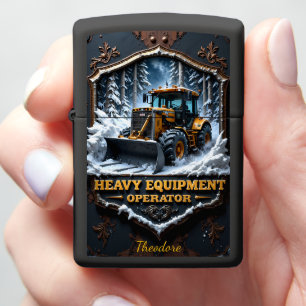 Heavy Equipment Snow Loader Forest Zippo Lighter