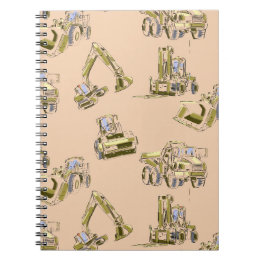 Heavy Equipment Spiral Notebook for Work