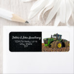 Heavy Equipment Tractor Farm Business Return Label