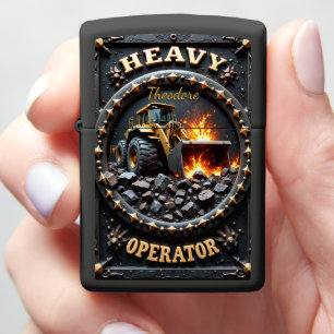 Heavy Equipment Wheel Loader Fire Zippo Lighter