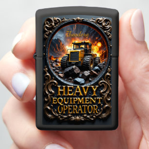 Heavy Equipment Wheel Loader Quarry Master Zippo Lighter