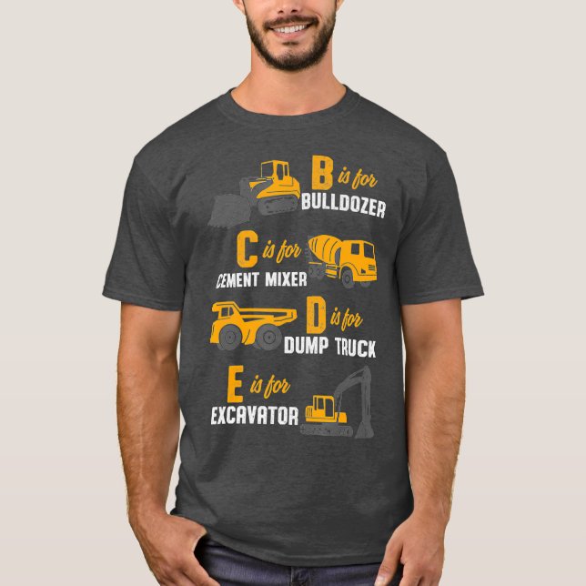 Heavy Equipments Construction Operator T-Shirt (Front)