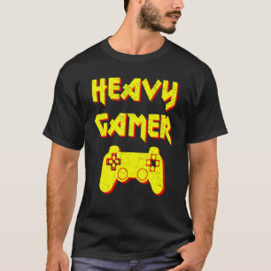 Heavy Gamers  Fun On The Computer And Console T-Shirt