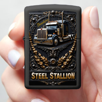 Heavy Haul Trucker Detailed Regal Zippo Lighter