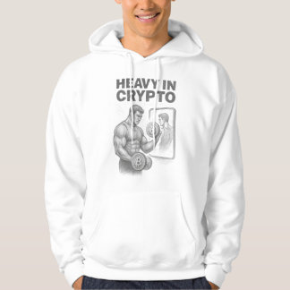 Heavy In Crypto Bitcoin Crypto Traders Sketch Hoodie
