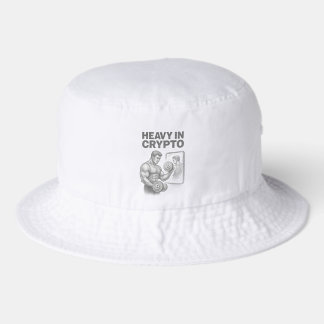 Heavy In Crypto Bitcoin Flex or Crypto Bros Sketch Bucket Hat