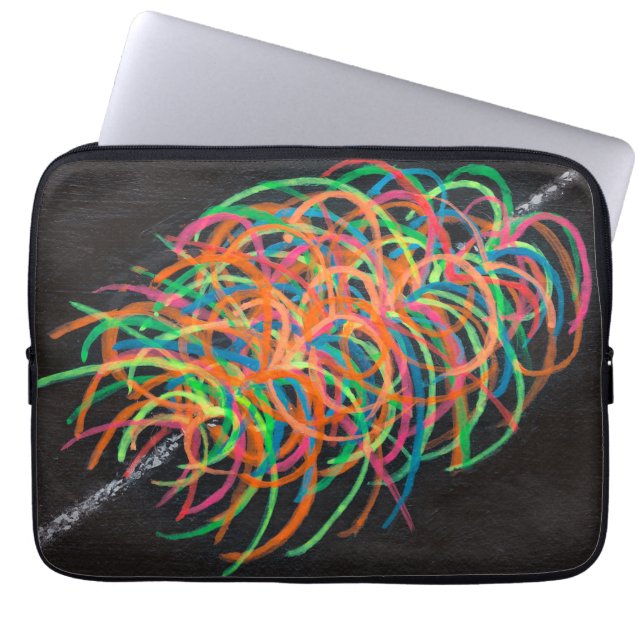 Heavy Ion Collisions laptop bag (Front)