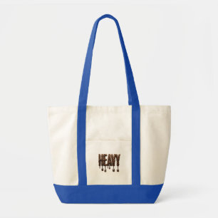 Heavy Iron Chain Typography Gym Lifting Powerlifte Tote Bag
