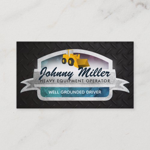 Heavy Machinery Operator Business Cards