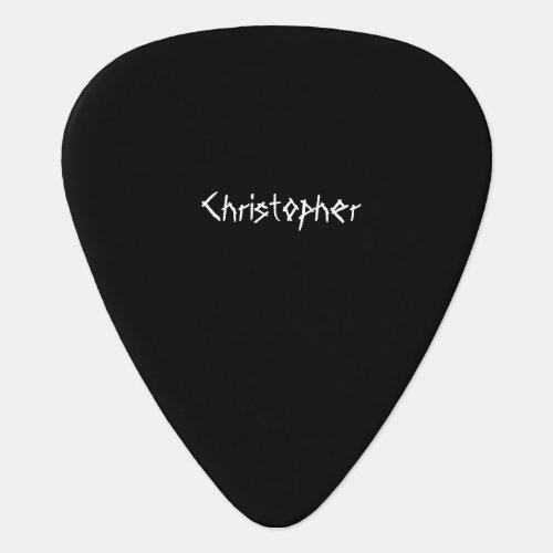 Heavy Metal Black and White Guitar Pick