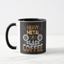 Heavy Metal Black Coffee Funny Gift
