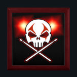 Heavy Metal Box Cool Rock & Roll Drummer Gift Box<br><div class="desc">Rock & Roll Gift Box Heavy Metal Music Jewelry Boxes & Gifts Skull & Crossbones Rock Keepsake Box Gifts Hard Rock Drummer Accessories Musicians Boxes Gifts Party Swag for Drummers Men Women Kids Home & Office Custom Rock & Roll Printed Gift Boxes Original Drummer Accessories Personalized Rock & Roll Drummer...</div>