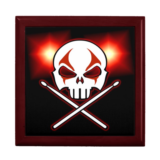 Heavy Metal Box Cool Rock & Roll Drummer Gift Box (Front)