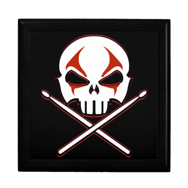 Heavy Metal Box Cool Rock & Roll Drummer Gift Box (Front)