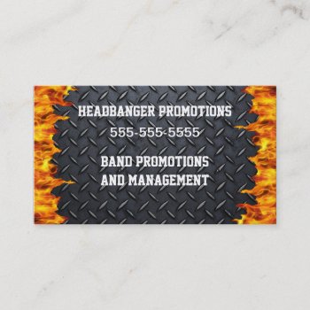Heavy Metal Business Card by HeavyMetalHitman at Zazzle