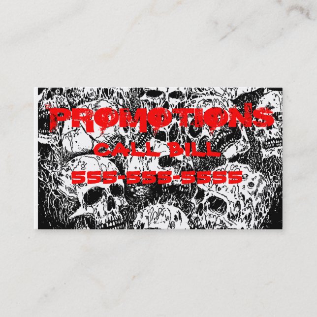 Heavy Metal Business Card 2 (Front)