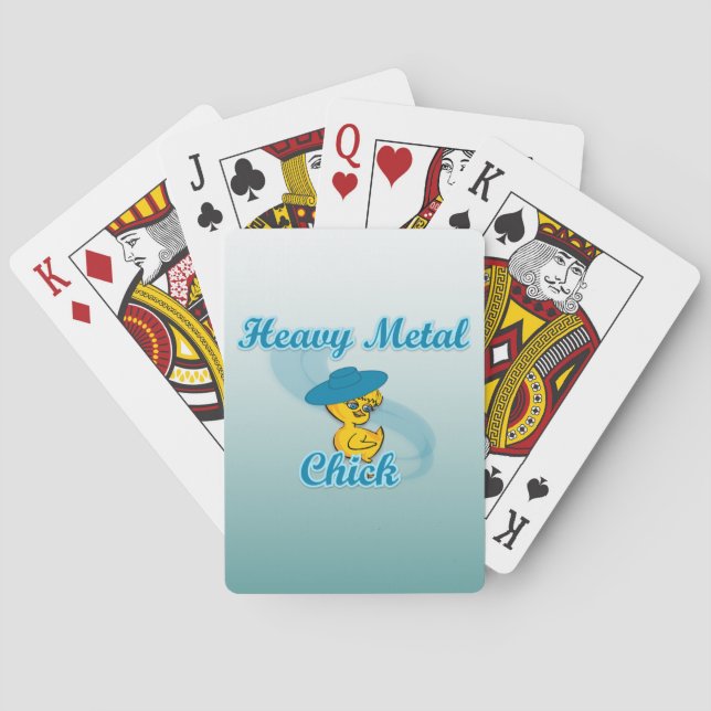 Heavy Metal Chick #3 Poker Cards (Back)