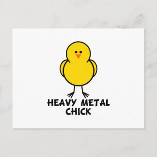 Heavy Metal Chick Postcard