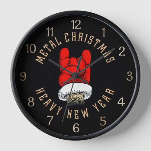 Heavy Metal Christmas Clock