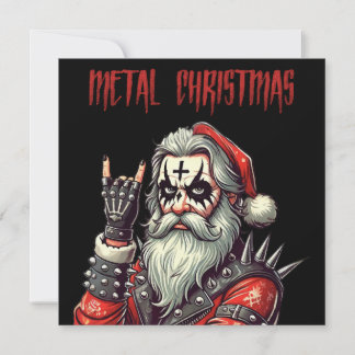 Heavy Metal Christmas Holiday Card