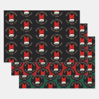 Heavy Metal Christmas Wrapping Paper Sheets