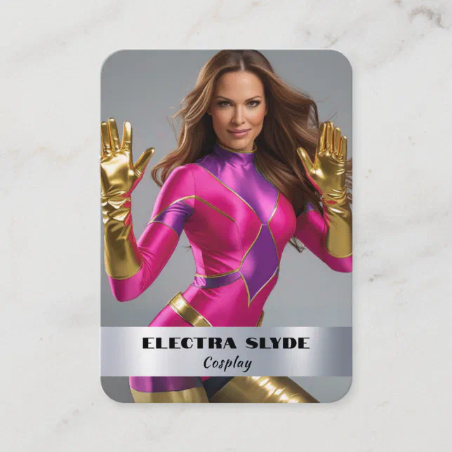 Heavy Metal Coscard QR Code Cosplay Cards | Zazzle
