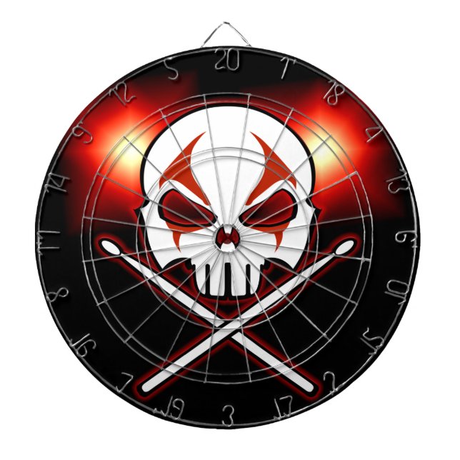 Heavy Metal Dartboard Cool Rock & Roll Dartboard (Front)
