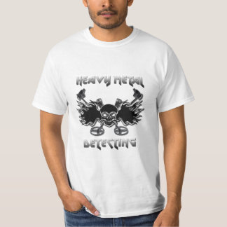 Heavy Metal Detecting Basic White Value Tshirt