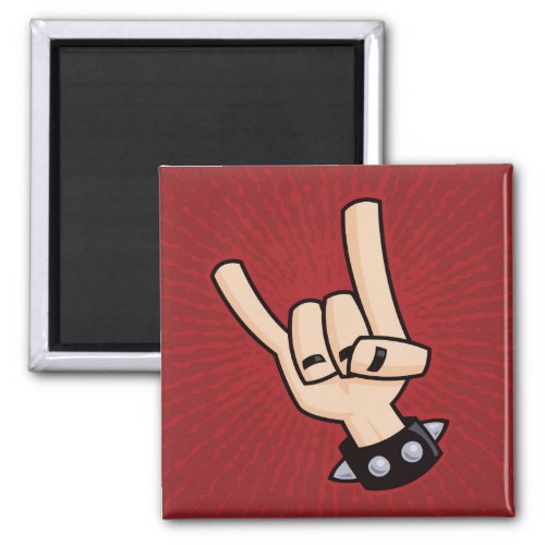 Heavy Metal Devil Horns Magnet