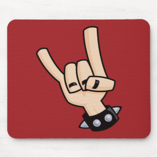 Heavy Metal Devil Horns Mouse Pad