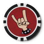 Heavy Metal Devil Horns Poker Chip Set