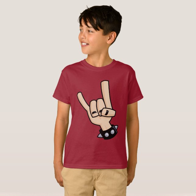 Heavy Metal Devil Horns T-Shirt (Front Full)