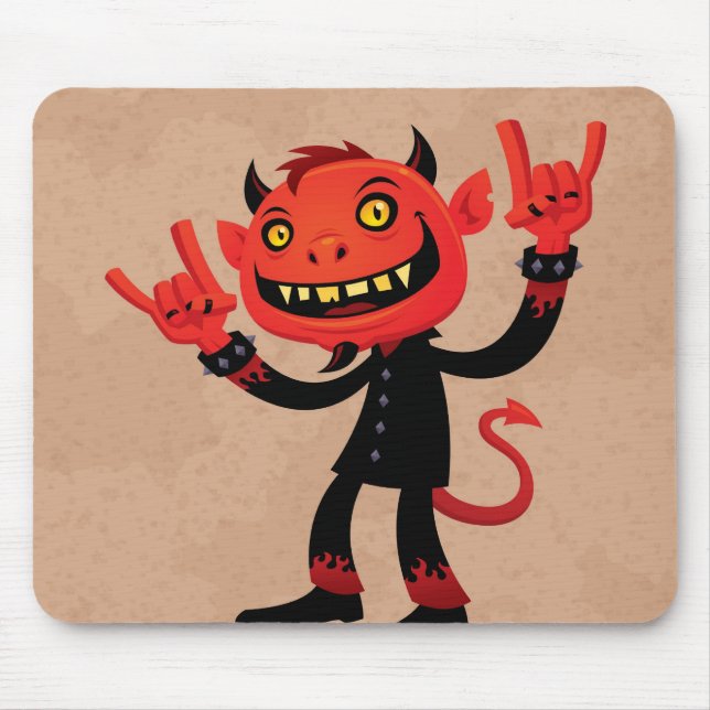 Heavy Metal Devil Mouse Pad (Front)