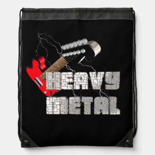 Heavy metal drawstring bag