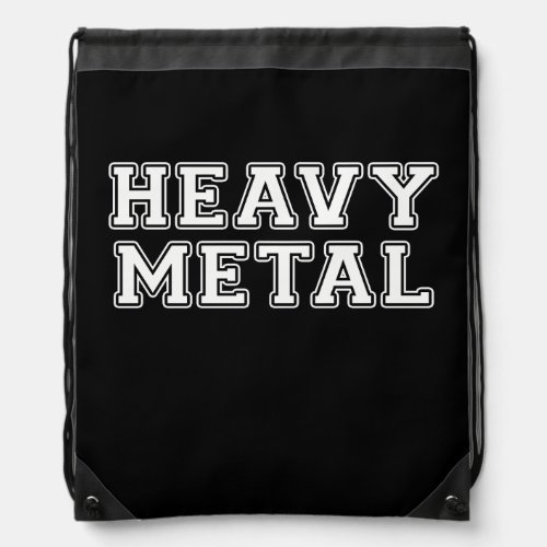 Heavy Metal Drawstring Bag