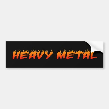 Heavy Metal Fire Bumper Sticker by HeavyMetalHitman at Zazzle