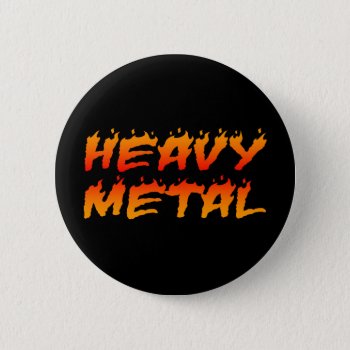 Heavy Metal Fire Button by HeavyMetalHitman at Zazzle