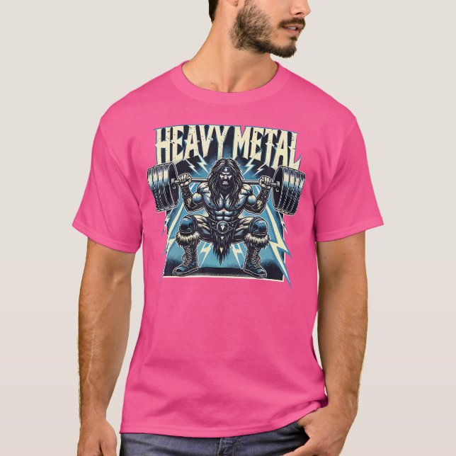 Heavy Metal - Funny Lifting Gym Workout Fitness Mo T-Shirt (Front)