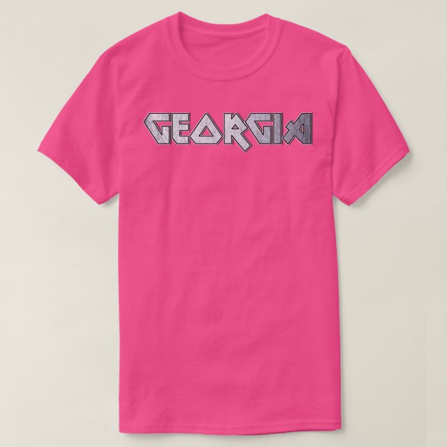 Heavy metal Georgia T-Shirt (Design Front)