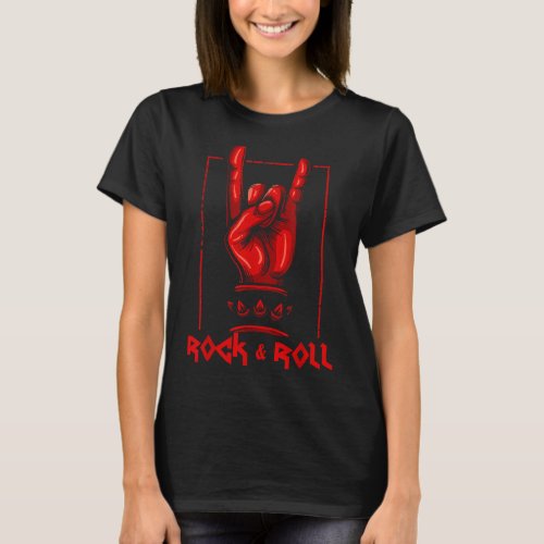 Heavy Metal Guitar Death Metal Rock n Roll Music T_Shirt