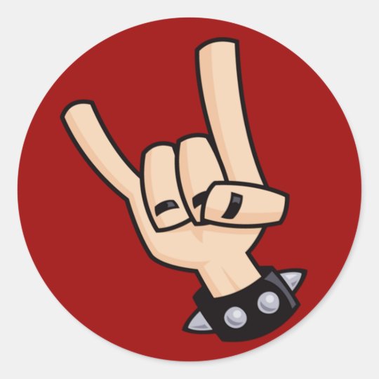 heavy-metal-hand-sign-classic-round-sticker-zazzle