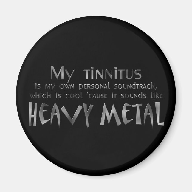 Heavy Metal Hearing Magnet (Front)