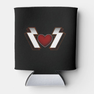 Heavy Metal Heart Can Cooler