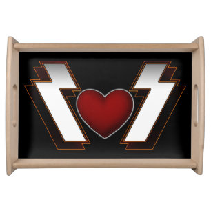 Heavy Metal Heart Serving Tray