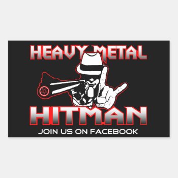 Heavy Metal Hitman Sticker by HeavyMetalHitman at Zazzle